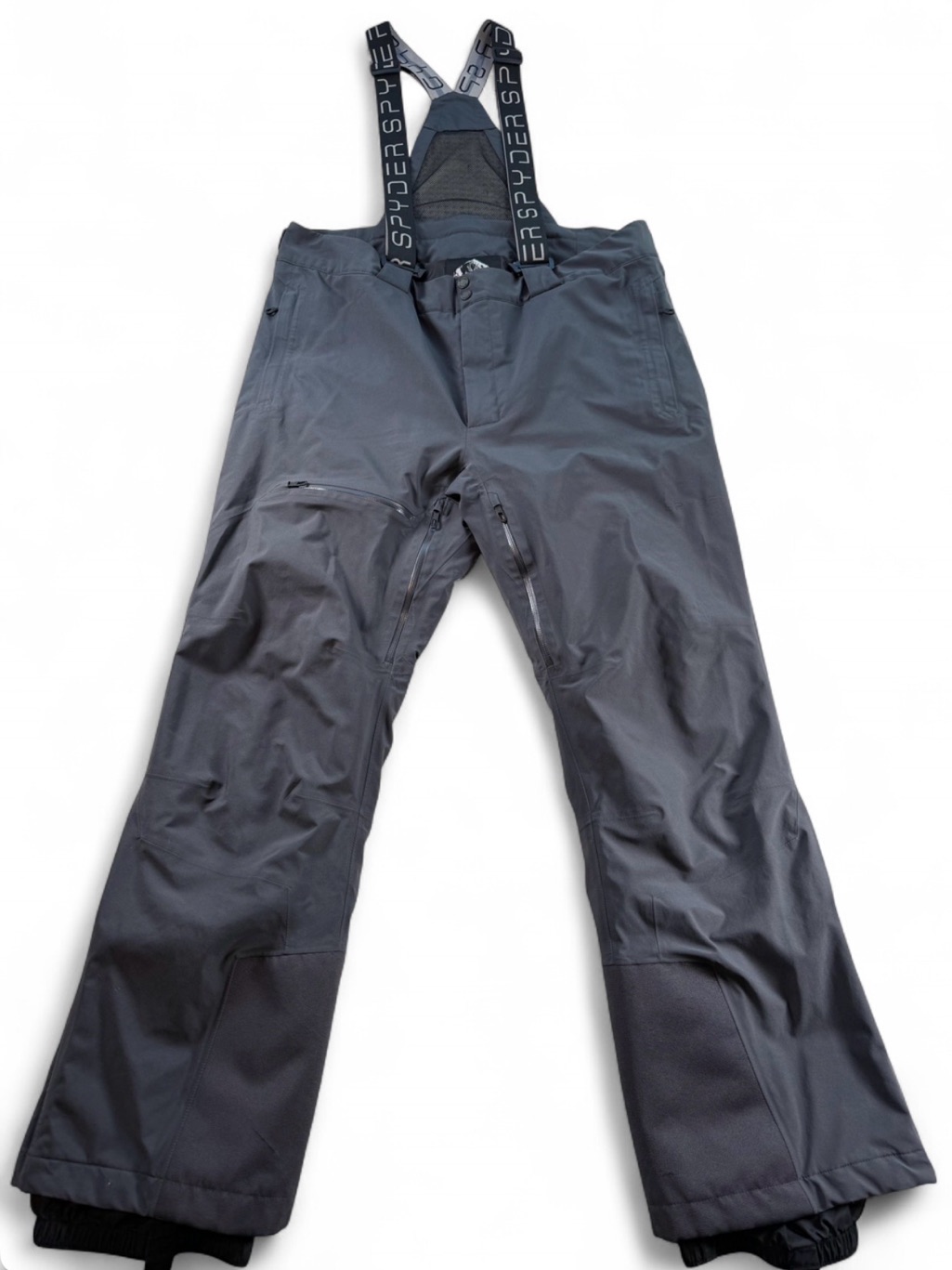 Spyder Gore-Tex Ski Snow Bib Pants Men’s Xxl Gray Waterproof Suspenders